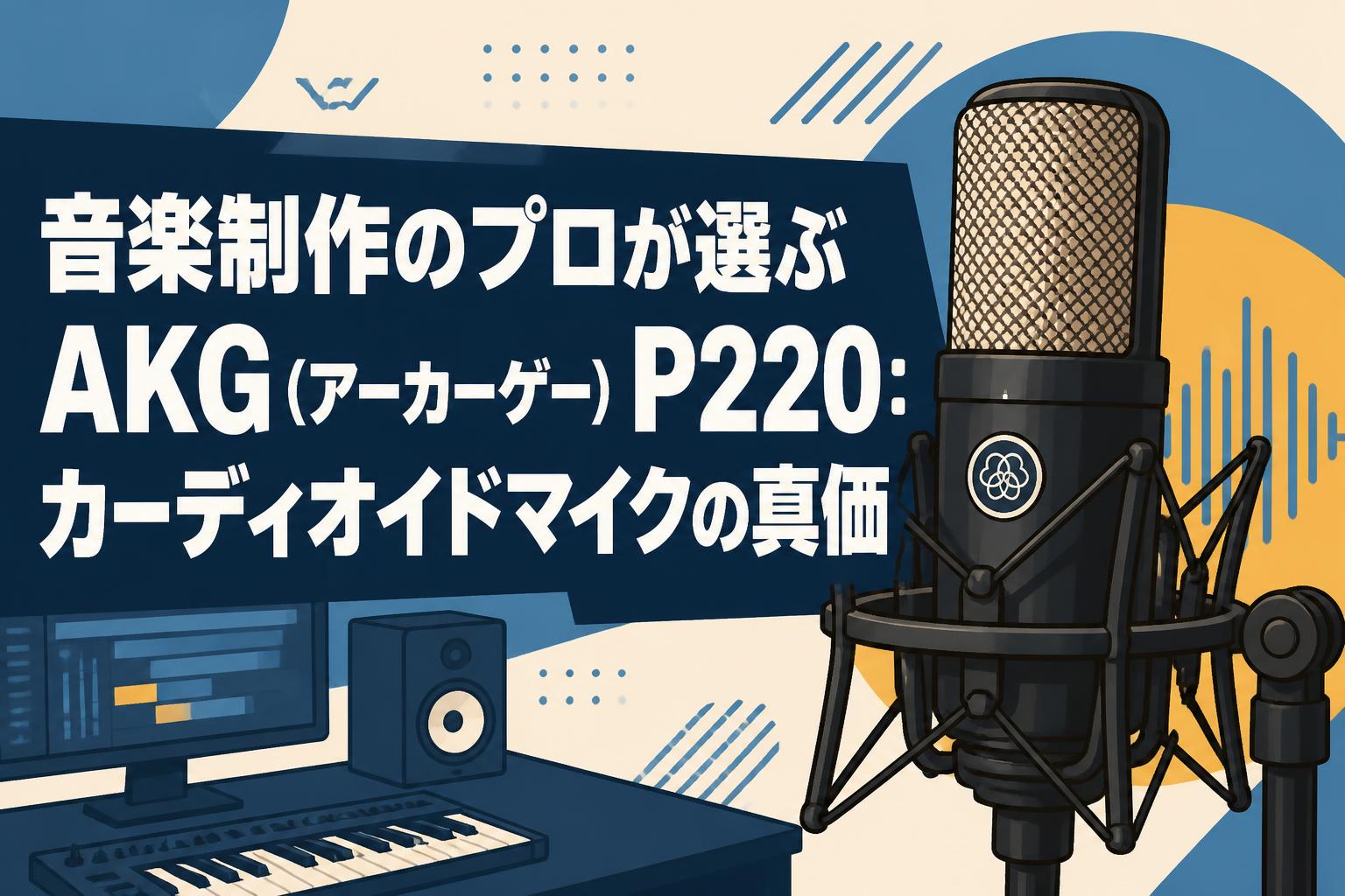 音楽制作のプロが選ぶAKG（アーカーゲー）P220：カーディオイドマイクの真価