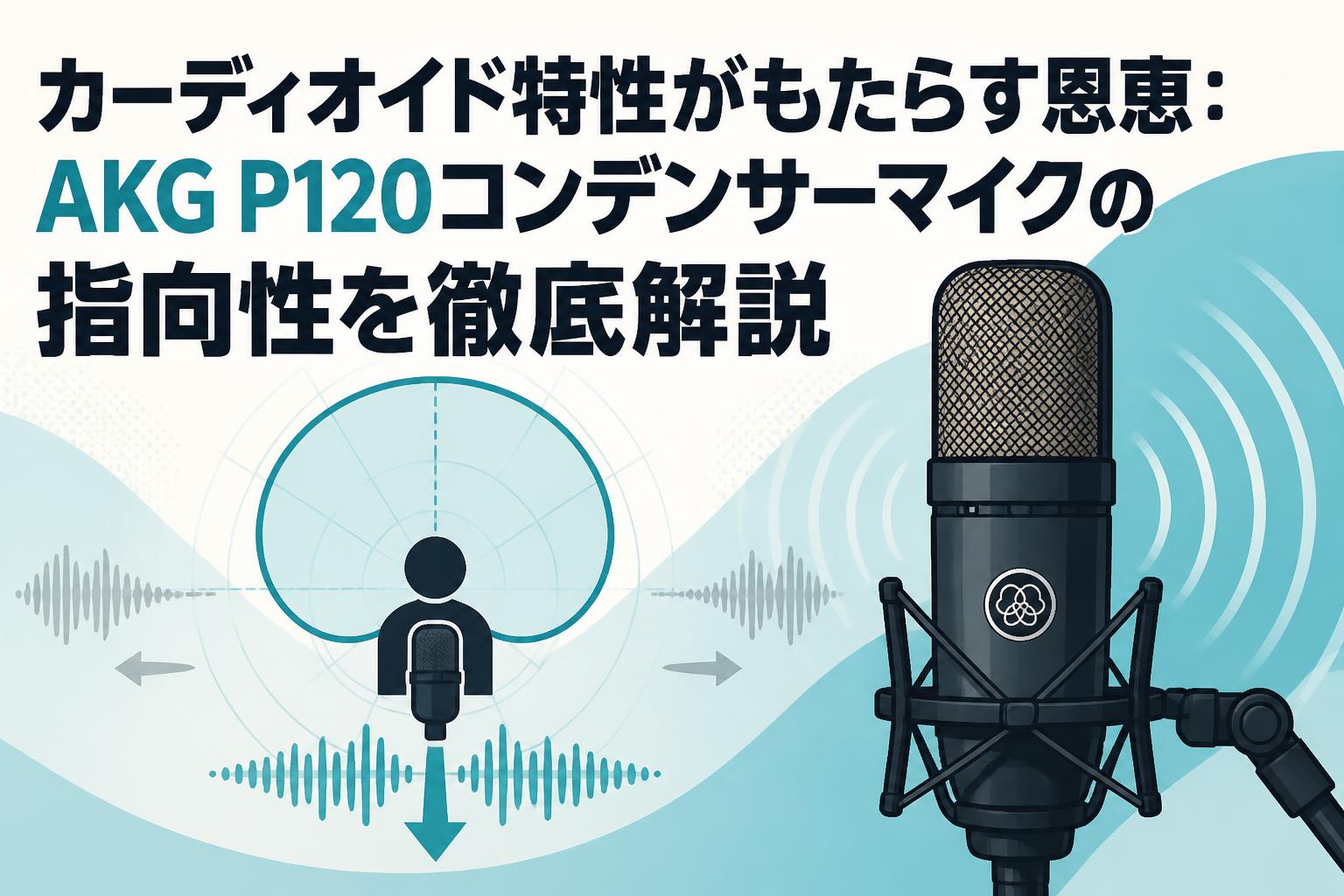 カーディオイド特性がもたらす恩恵：AKG P120コンデンサーマイクの指向性を徹底解説