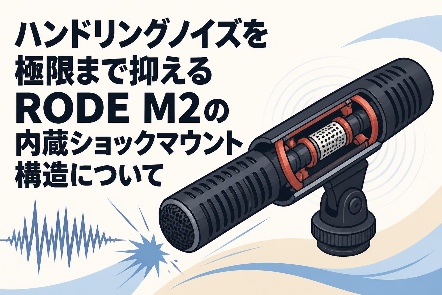 ハンドリングノイズを極限まで抑えるRODE M2の内蔵ショックマウント構造について