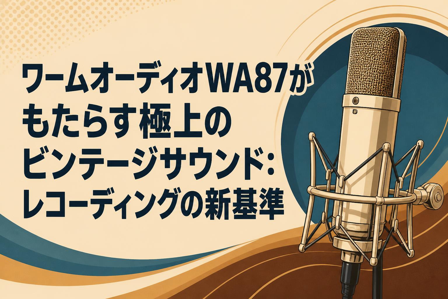 ワームオーディオWA87がもたらす極上のビンテージサウンド：レコーディングの新基準