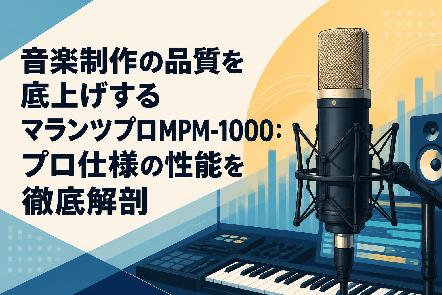 音楽制作の品質を底上げするマランツプロMPM-1000：プロ仕様の性能を徹底解剖