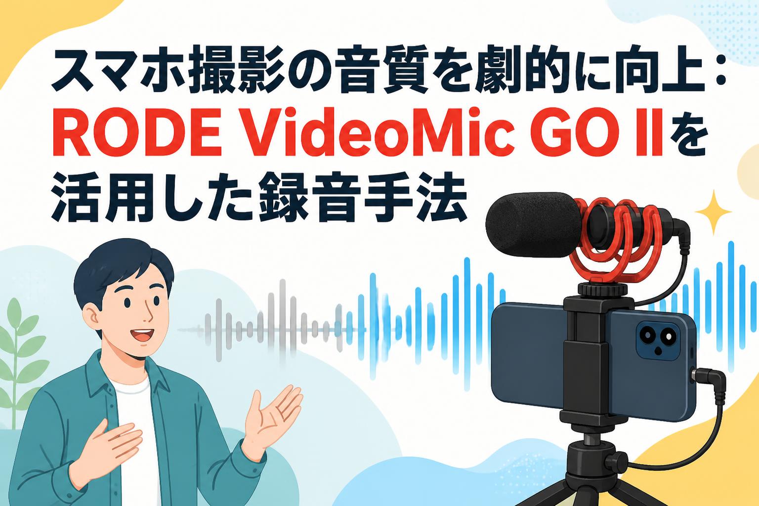 スマホ撮影の音質を劇的に向上：RODE VideoMic GO IIを活用した録音手法