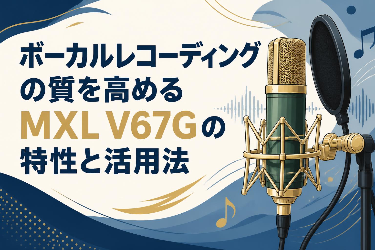 ボーカルレコーディングの質を高めるMXL V67Gの特性と活用法