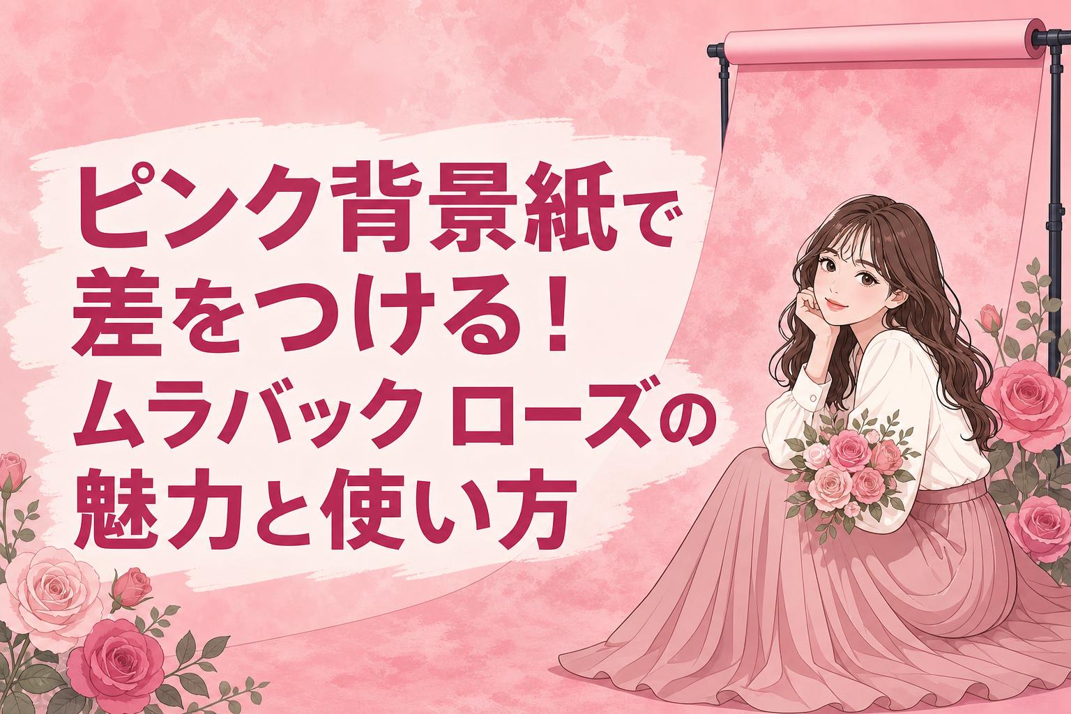 ピンク背景紙で差をつける！ムラバック ローズの魅力と使い方