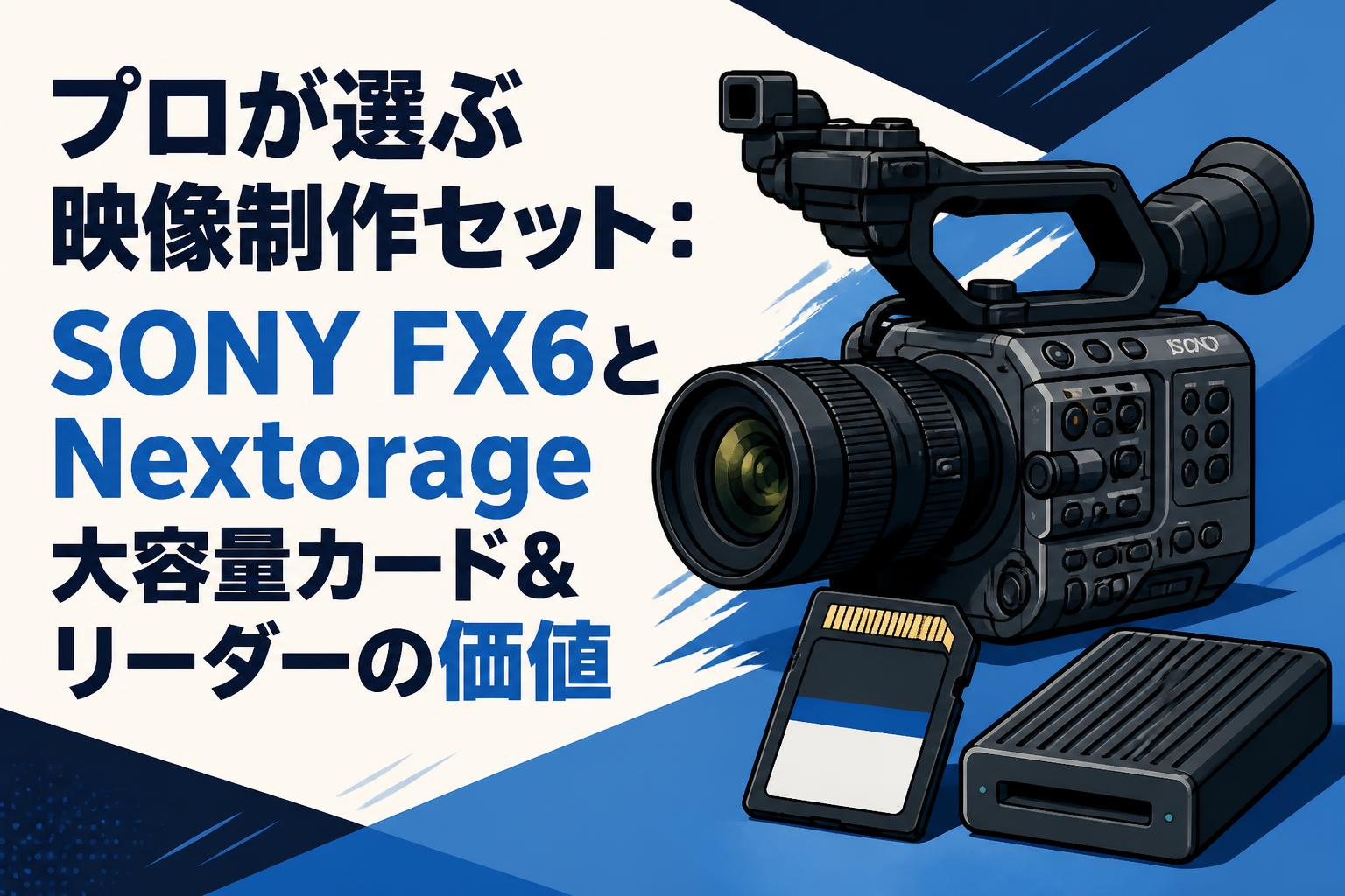 プロが選ぶ映像制作セット：SONY FX6とNextorage大容量カード＆リーダーの価値