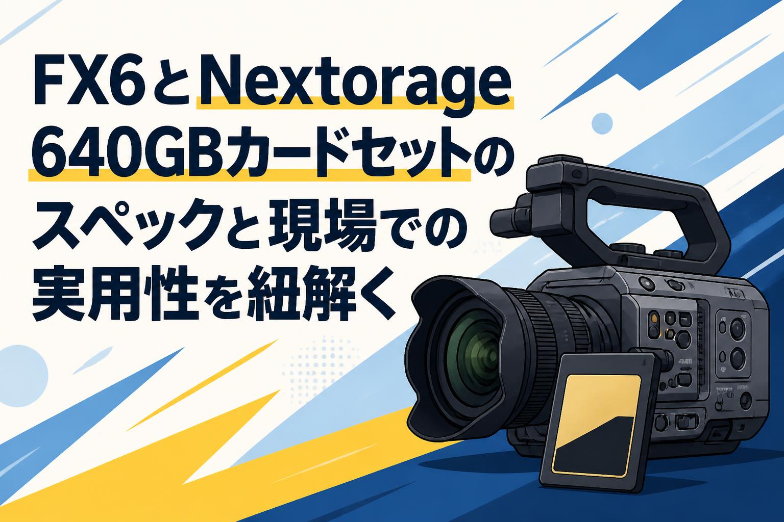 FX6とNextorage 640GBカードセットのスペックと現場での実用性を紐解く