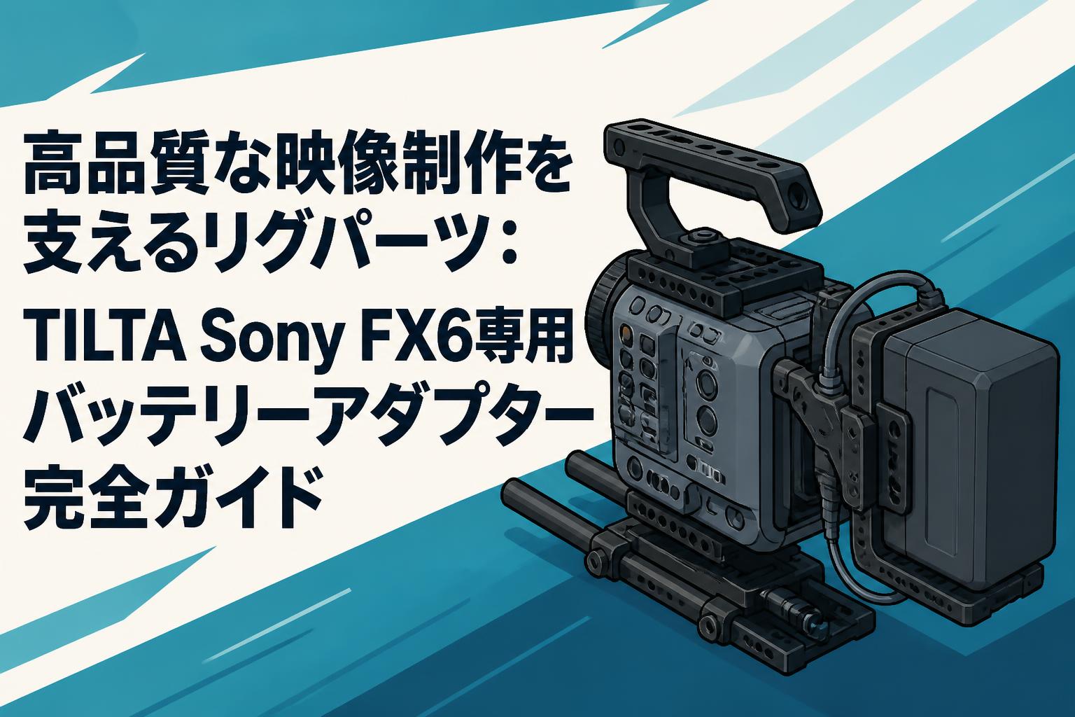 高品質な映像制作を支えるリグパーツ：TILTA Sony FX6専用バッテリーアダプター完全ガイド