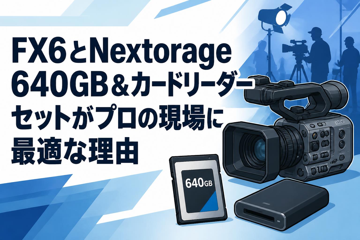FX6とNextorage 640GB＆カードリーダーセットがプロの現場に最適な理由