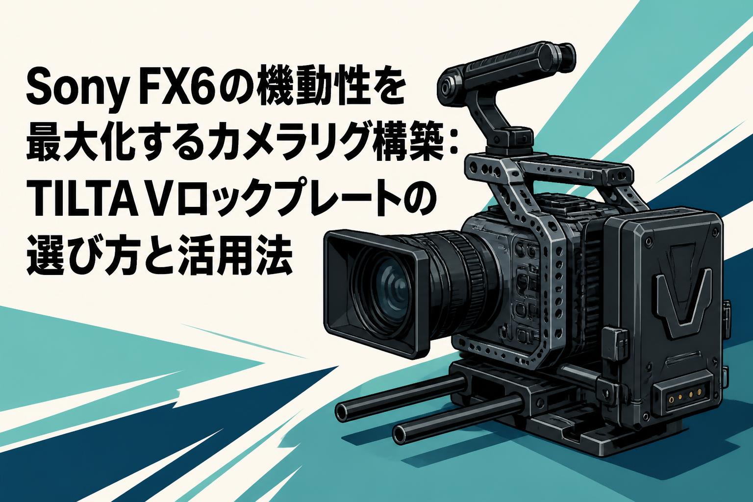 Sony FX6の機動性を最大化するカメラリグ構築：TILTA Vロックプレートの選び方と活用法