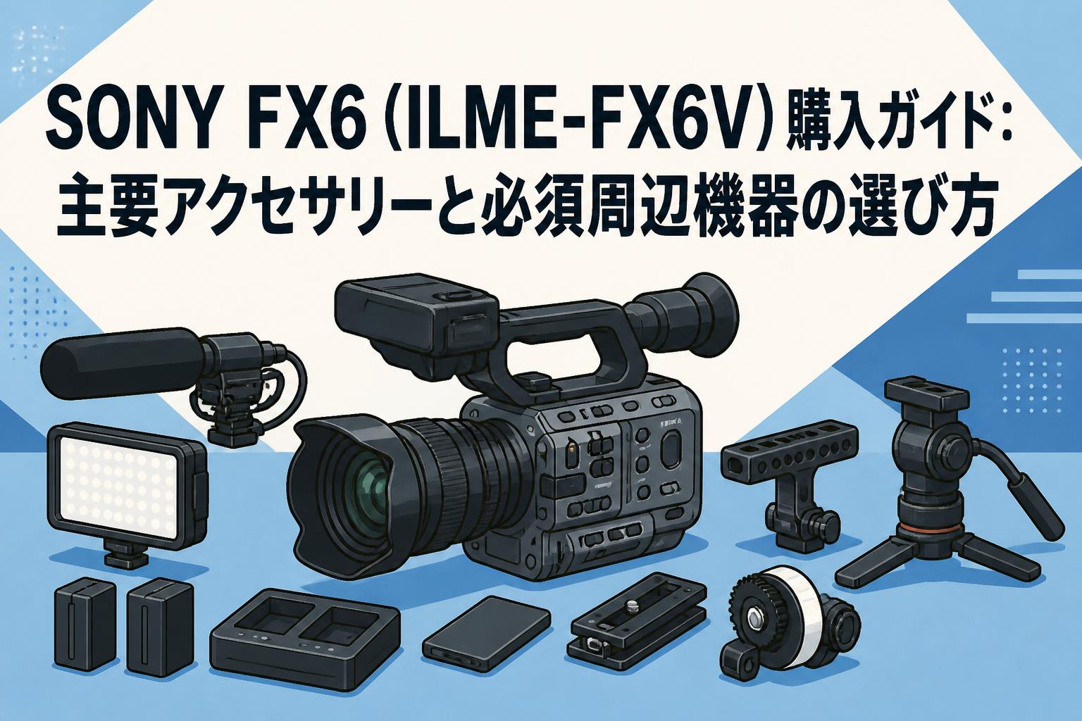 SONY FX6（ILME-FX6V）購入ガイド：主要アクセサリーと必須周辺機器の選び方
