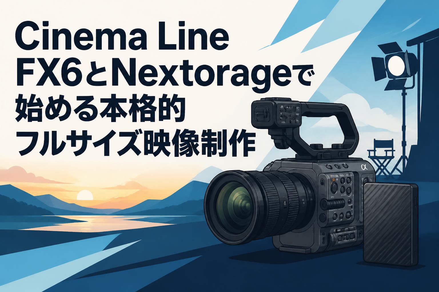 Cinema Line FX6とNextorageで始める本格的フルサイズ映像制作
