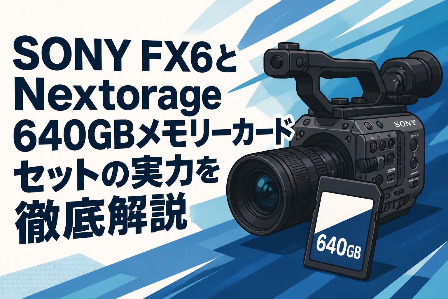 SONY FX6とNextorage 640GBメモリーカードセットの実力を徹底解説