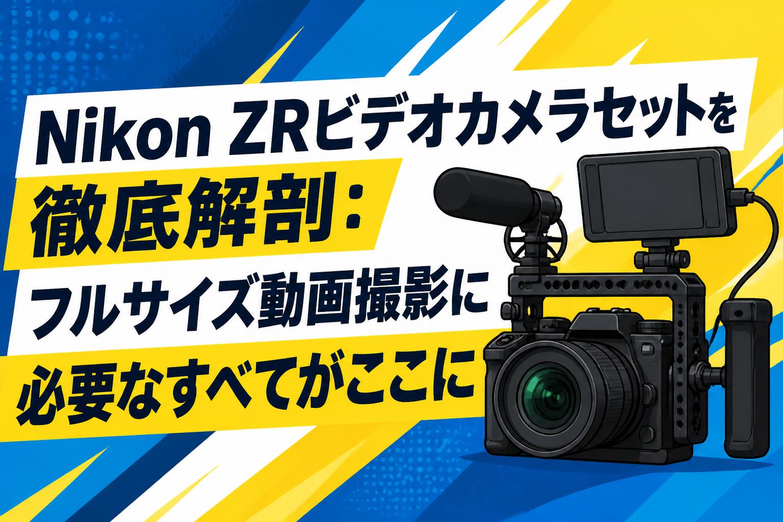 Nikon ZRビデオカメラセットを徹底解剖：フルサイズ動画撮影に必要なすべてがここに