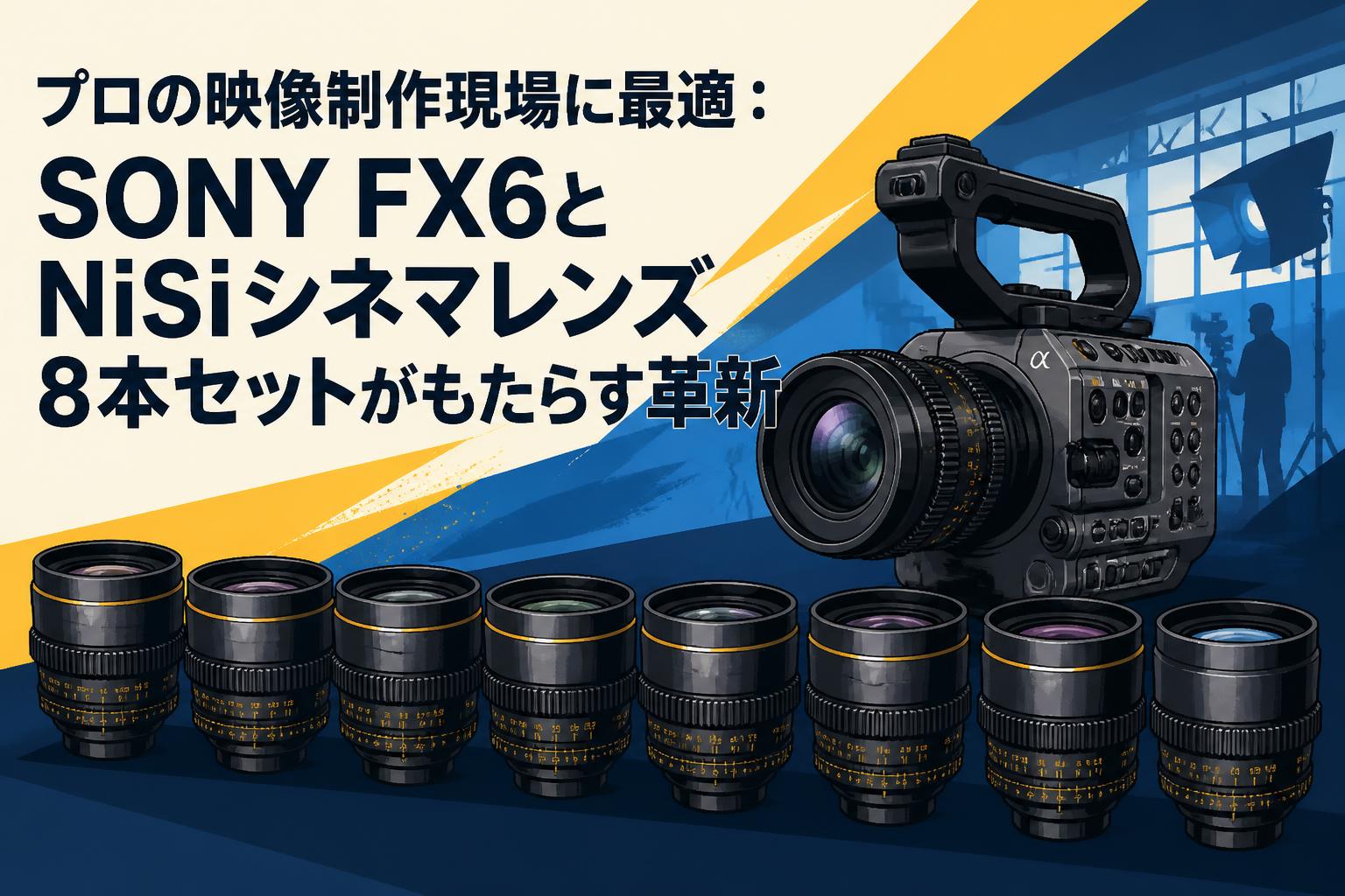 プロの映像制作現場に最適：SONY FX6とNiSiシネマレンズ8本セットがもたらす革新