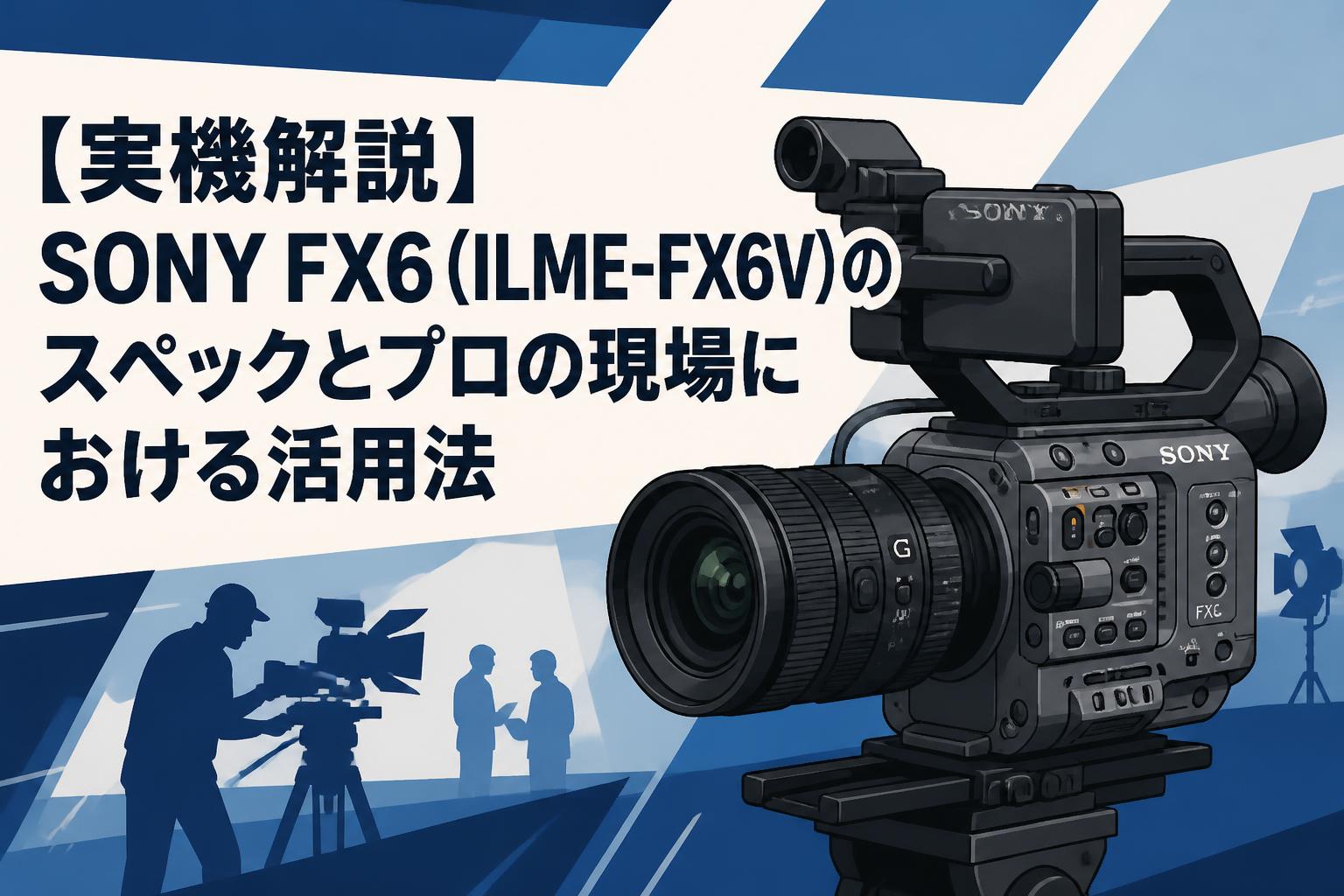 【実機解説】SONY FX6（ILME-FX6V）のスペックとプロの現場における活用法