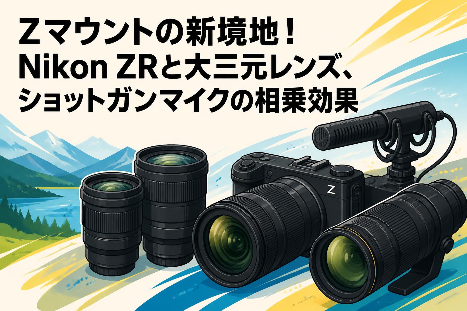 Zマウントの新境地！Nikon ZRと大三元レンズ、ショットガンマイクの相乗効果