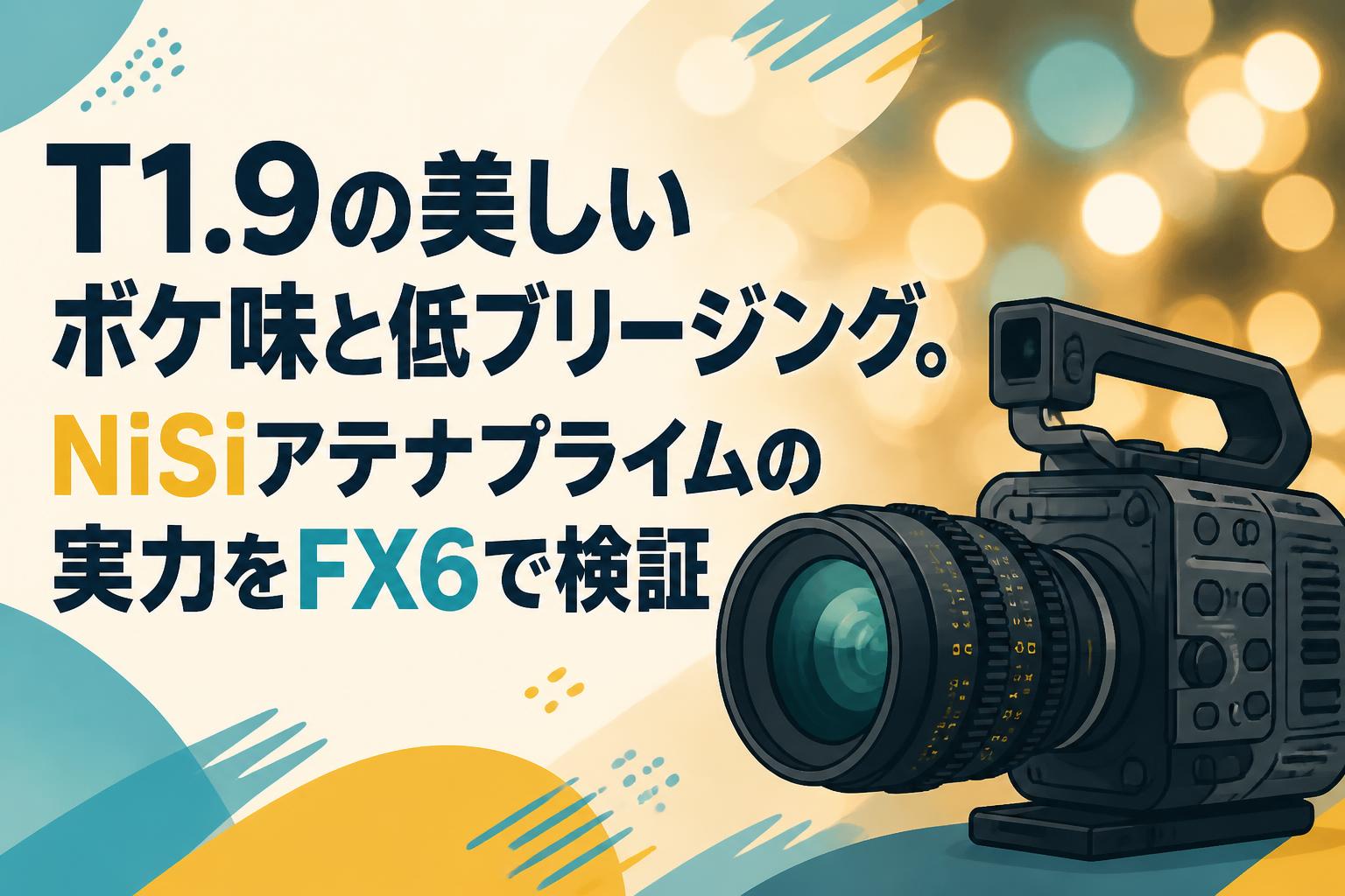 T1.9の美しいボケ味と低ブリージング。NiSiアテナプライムの実力をFX6で検証