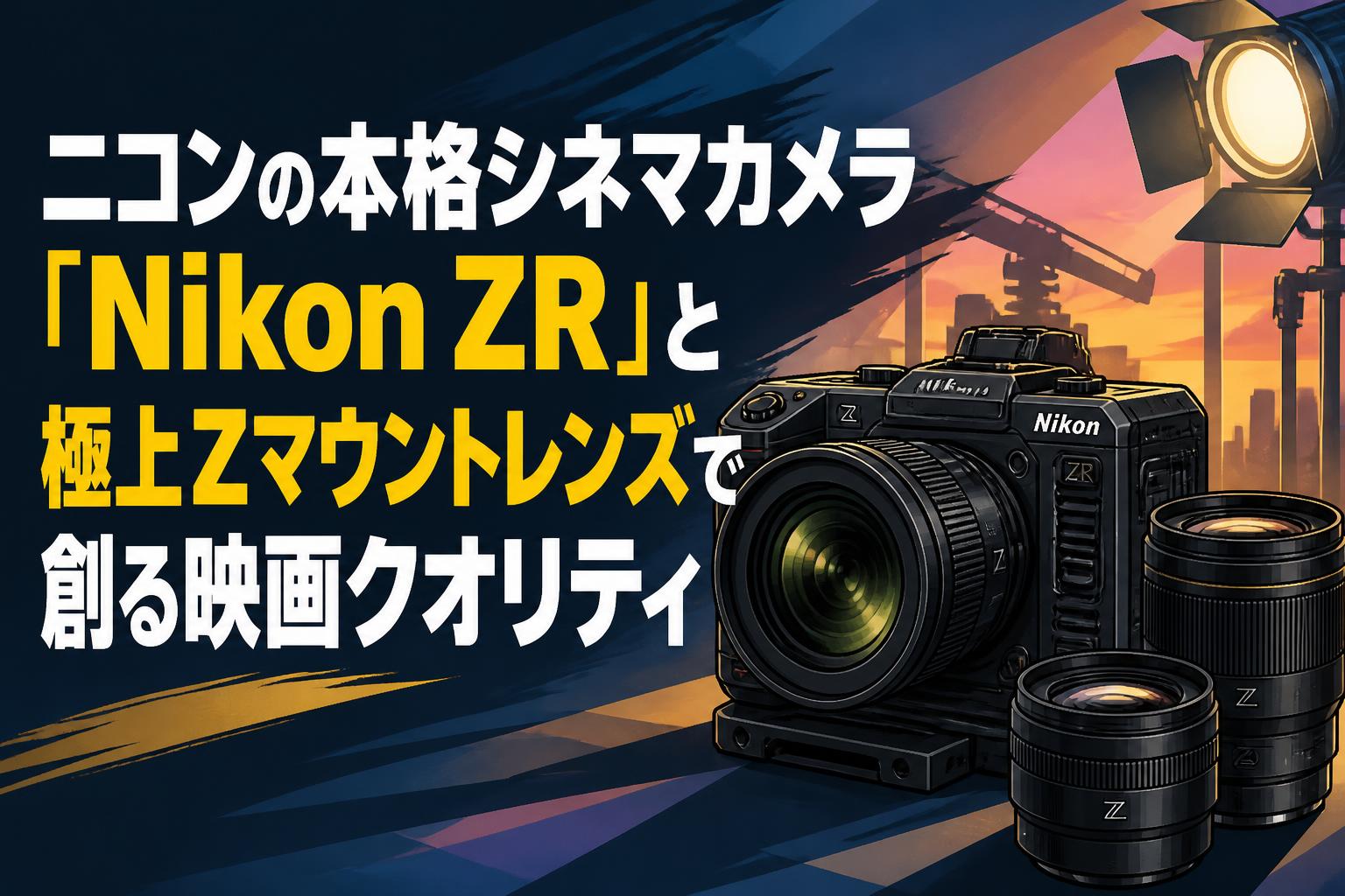 ニコンの本格シネマカメラ「Nikon ZR」と極上Zマウントレンズで創る映画クオリティ