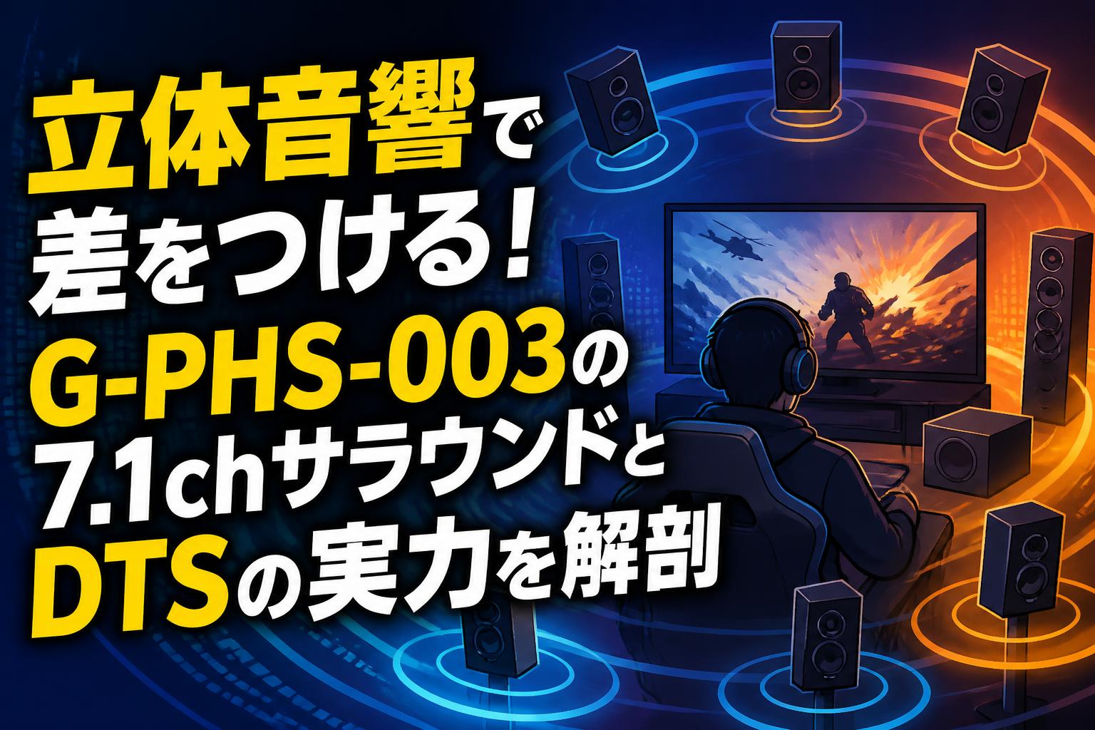 立体音響で差をつける！G-PHS-003の7.1chサラウンドとDTSの実力を解剖