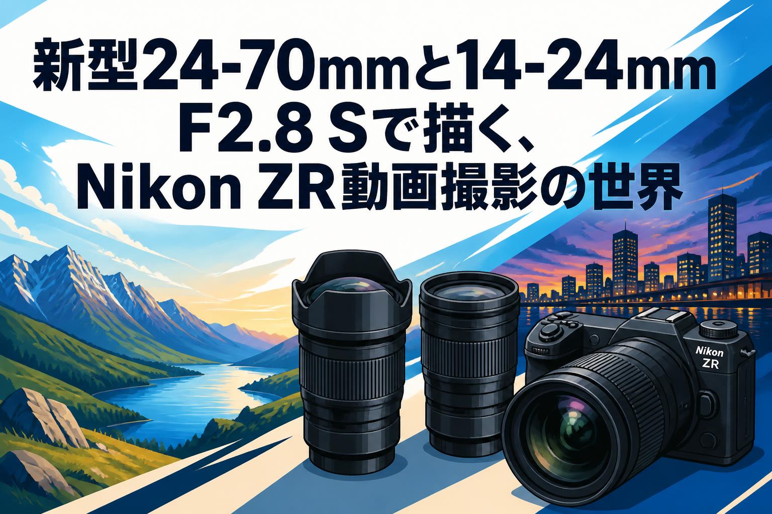 新型24-70mmと14-24mm F2.8 Sで描く、Nikon ZR動画撮影の世界