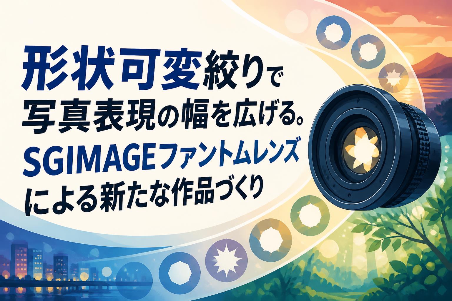 形状可変絞りで写真表現の幅を広げる。SGIMAGEファントムレンズによる新たな作品づくり