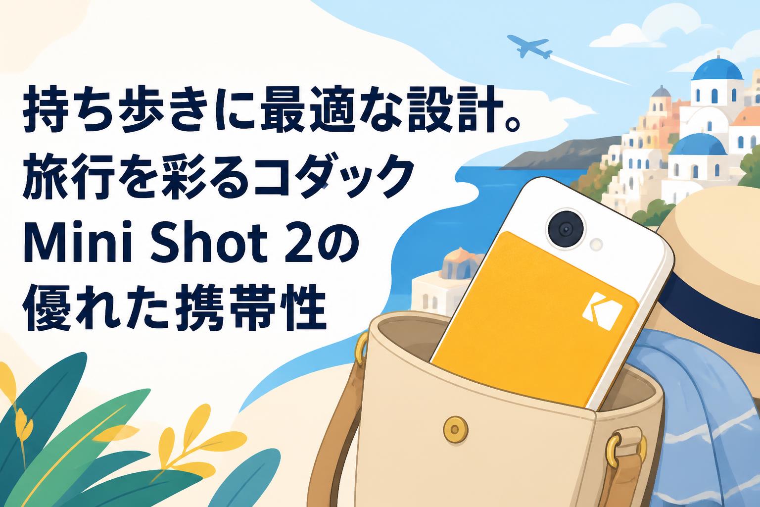 持ち歩きに最適な設計。旅行を彩るコダックMini Shot 2の優れた携帯性