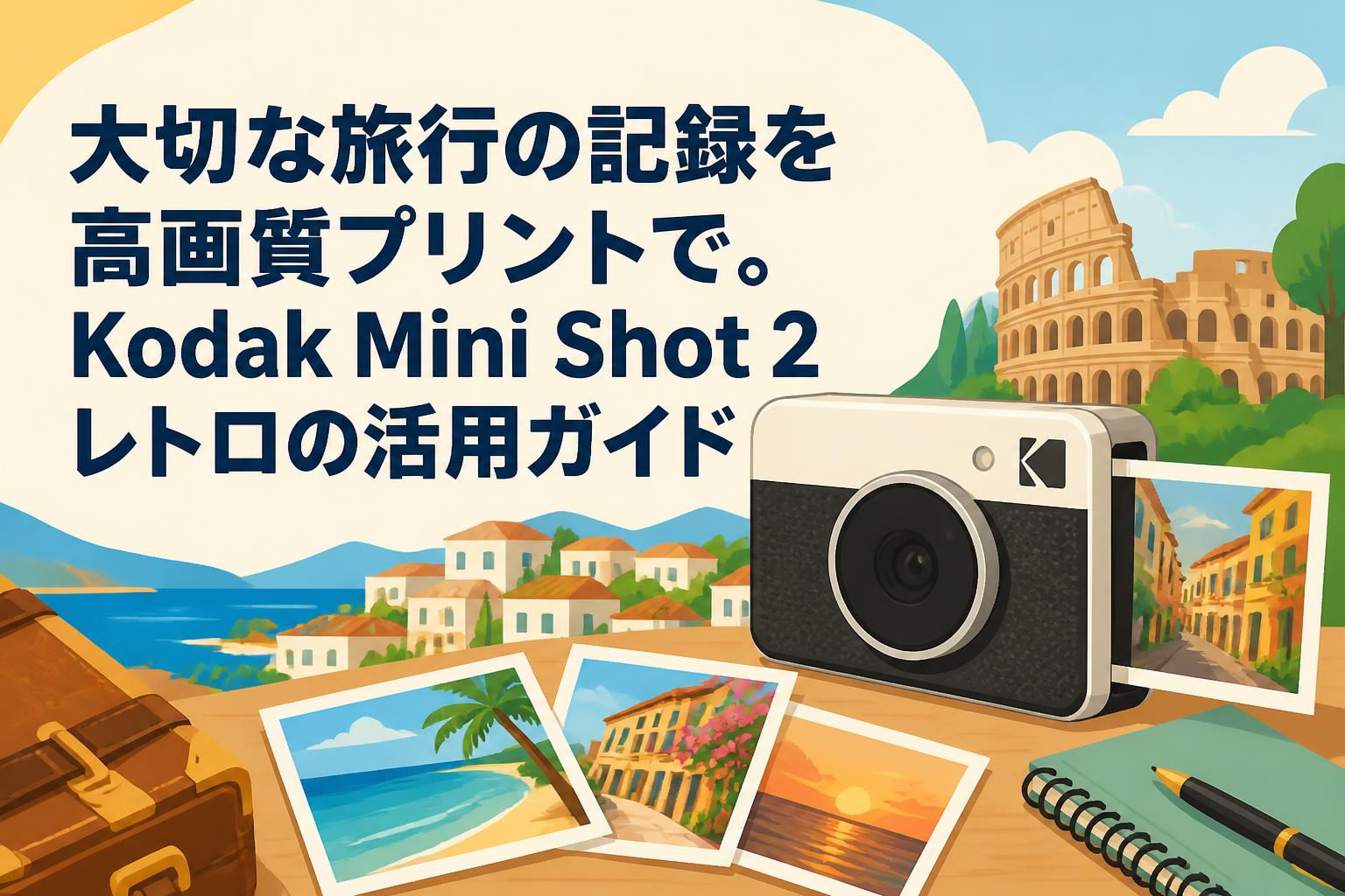 大切な旅行の記録を高画質プリントで。Kodak Mini Shot 2 レトロの活用ガイド
