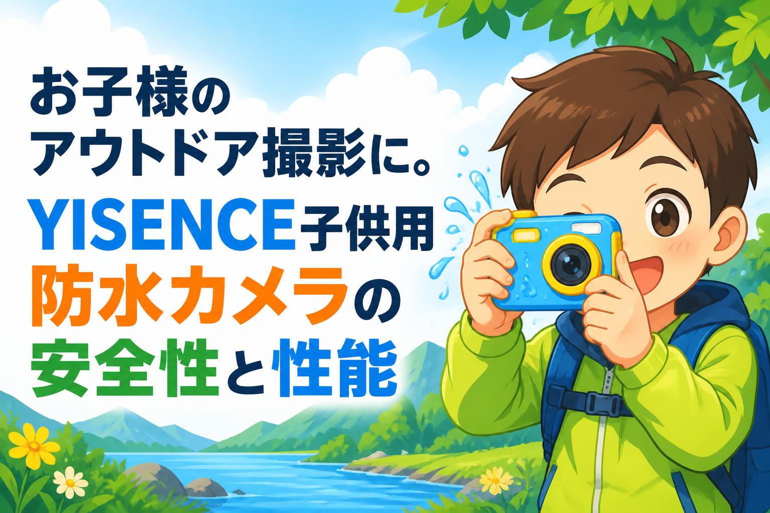 お子様のアウトドア撮影に。YISENCE子供用防水カメラの安全性と性能