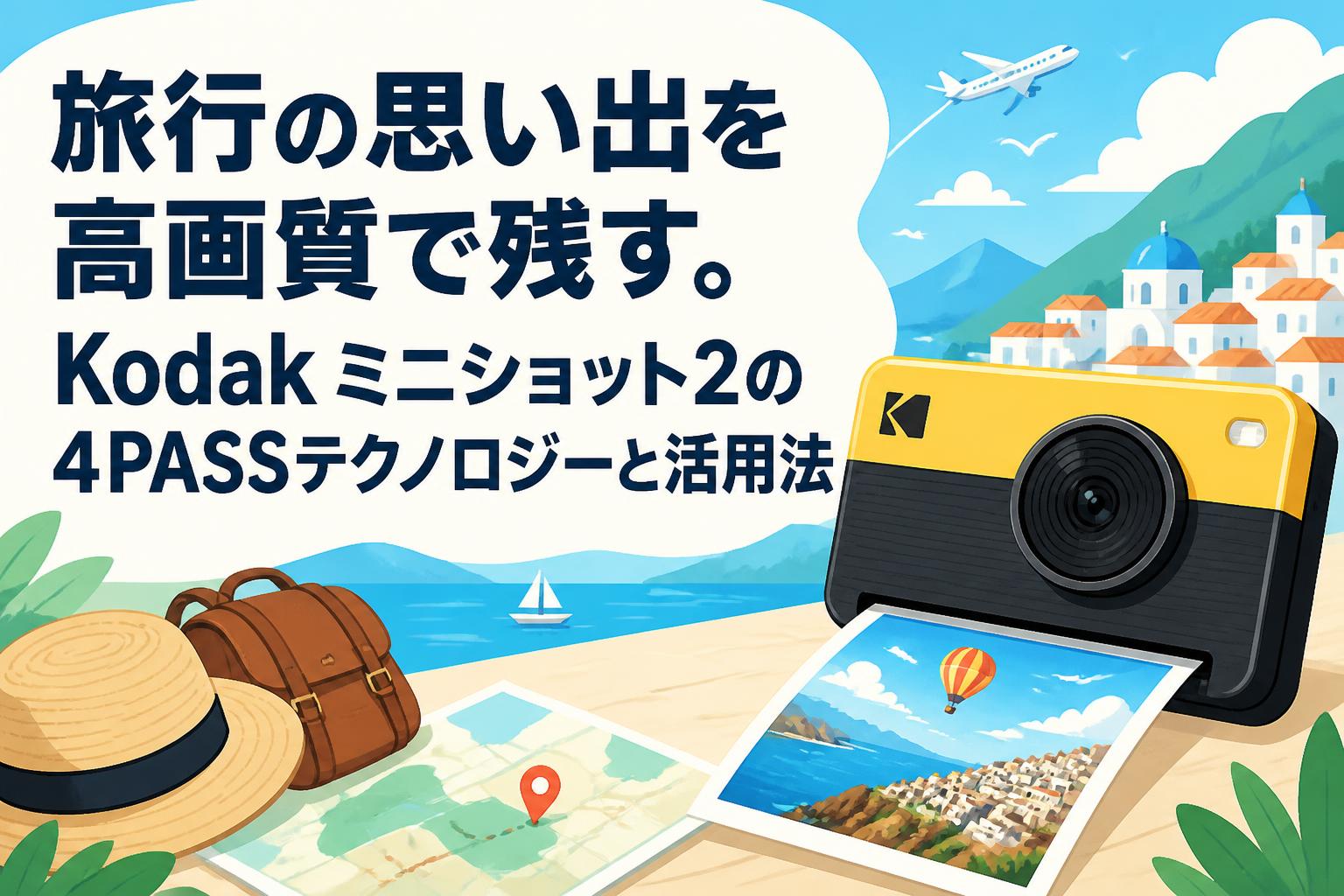 旅行の思い出を高画質で残す。Kodak ミニショット2の4PASSテクノロジーと活用法
