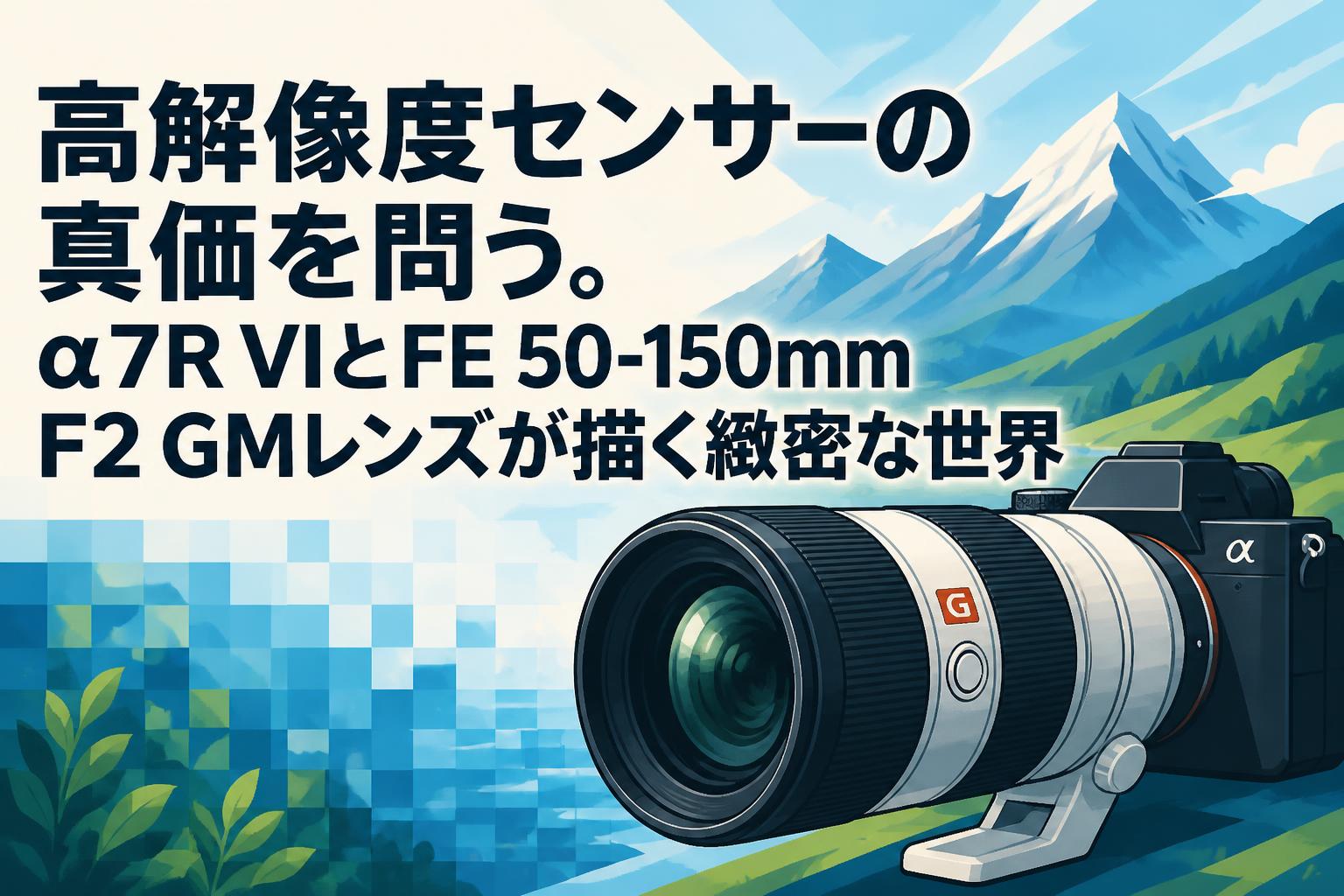 高解像度センサーの真価を問う。α7R VIとFE 50-150mm F2 GMレンズが描く緻密な世界