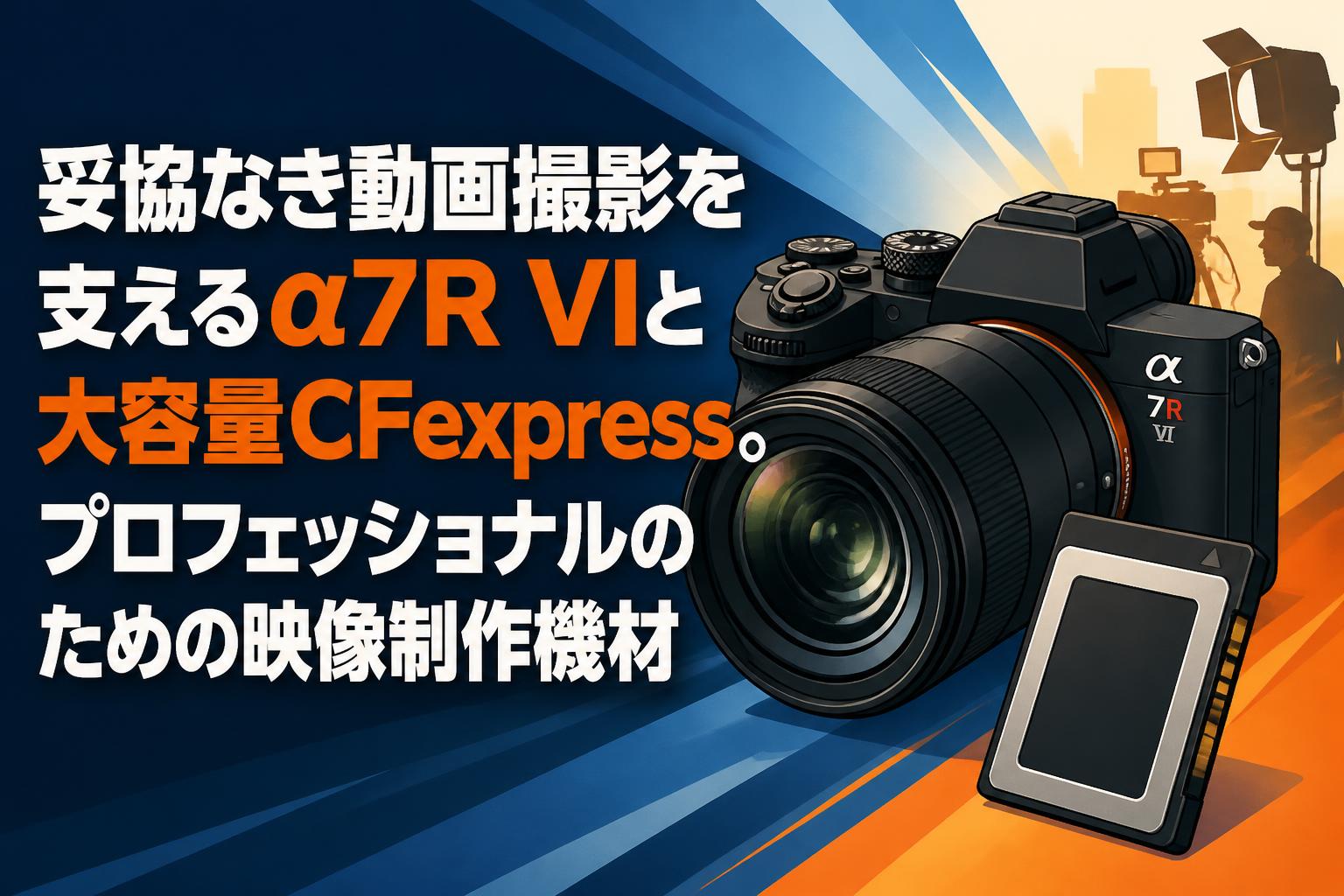 妥協なき動画撮影を支えるα7R VIと大容量CFexpress。プロフェッショナルのための映像制作機材