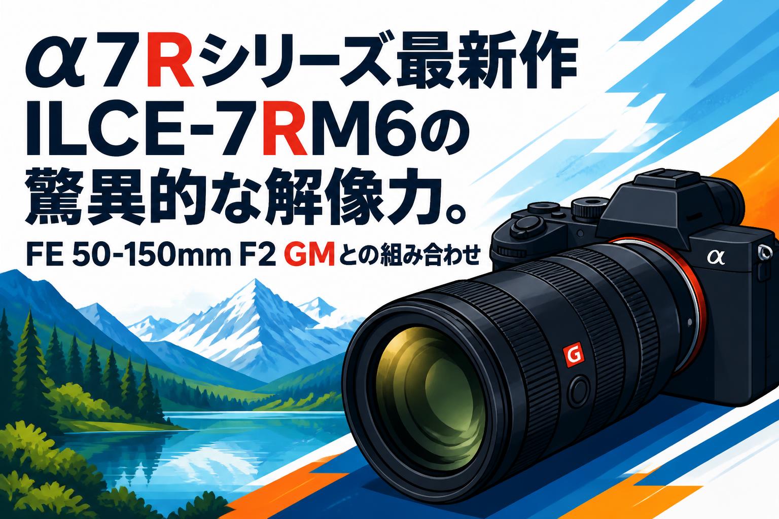 α7Rシリーズ最新作ILCE-7RM6の驚異的な解像力。FE 50-150mm F2 GMとの組み合わせ