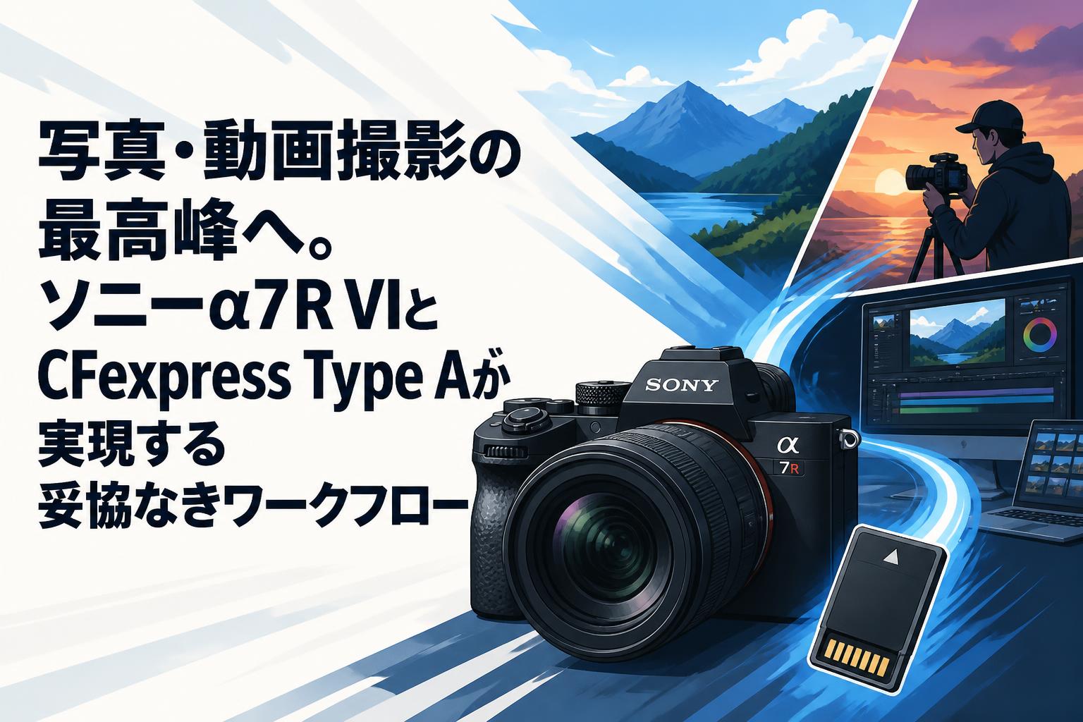 写真・動画撮影の最高峰へ。ソニーα7R VIとCFexpress Type Aが実現する妥協なきワークフロー