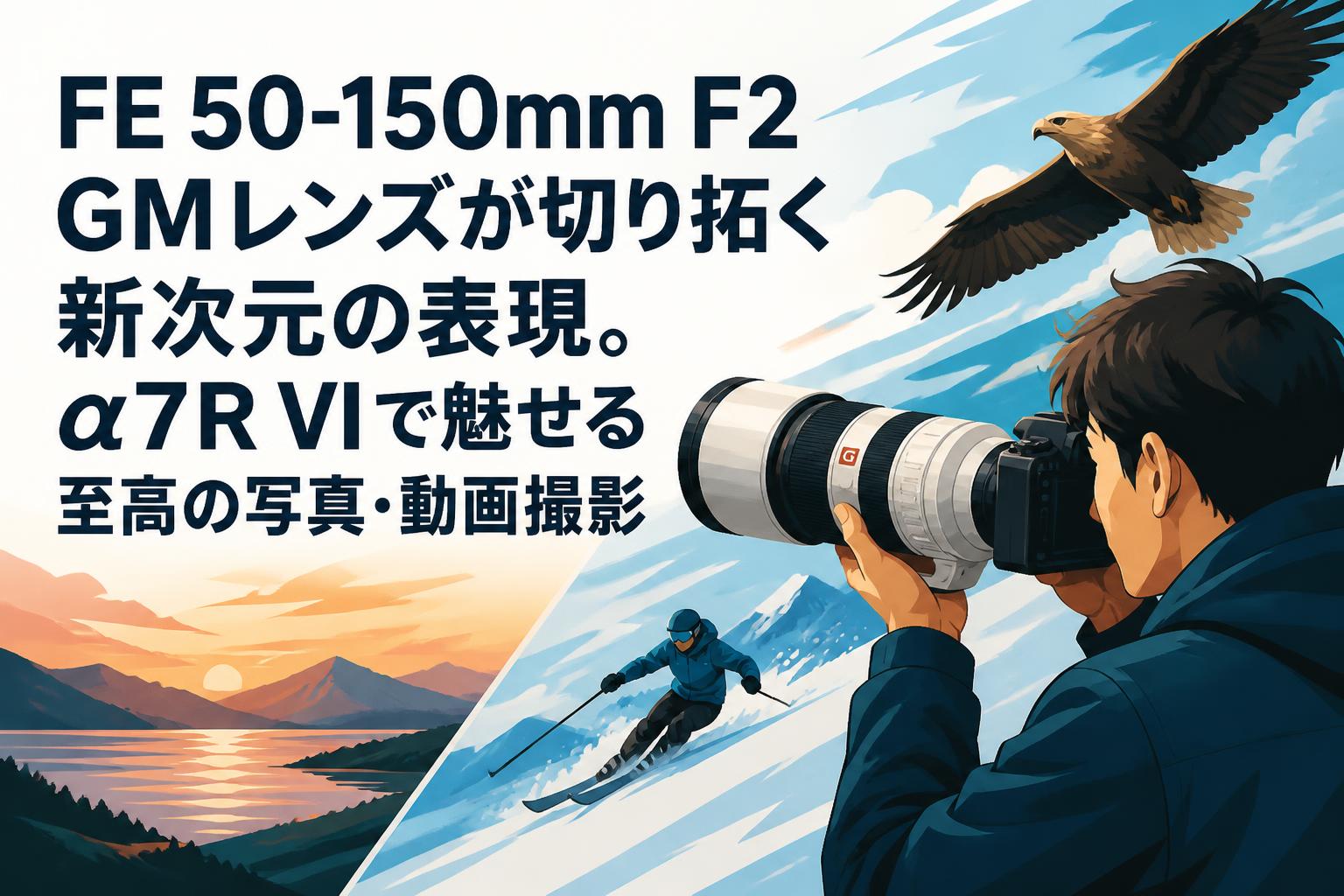 FE 50-150mm F2 GMレンズが切り拓く新次元の表現。α7R VIで魅せる至高の写真・動画撮影