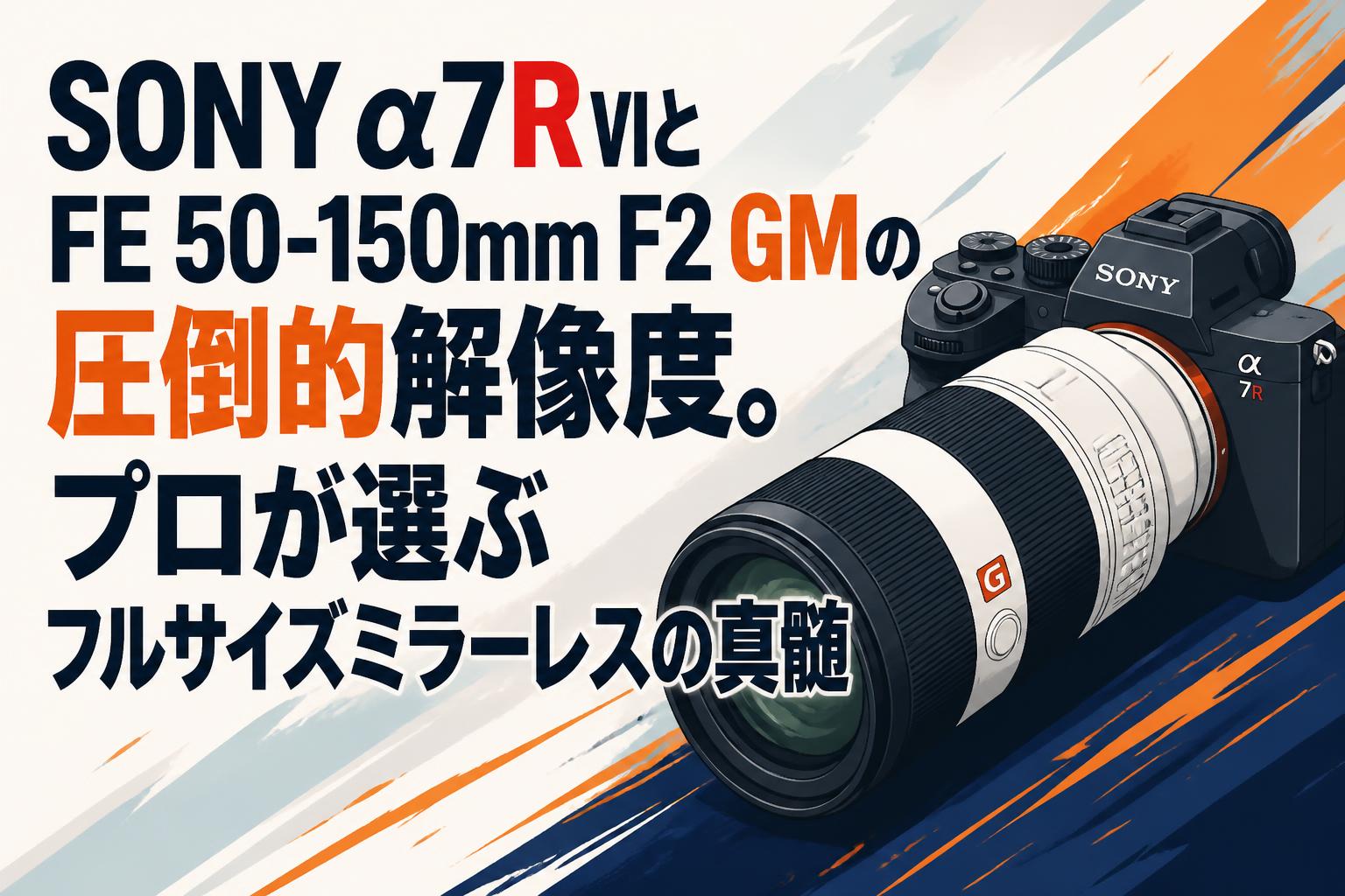 SONY α7R VIとFE 50-150mm F2 GMの圧倒的解像度。プロが選ぶフルサイズミラーレスの真髄