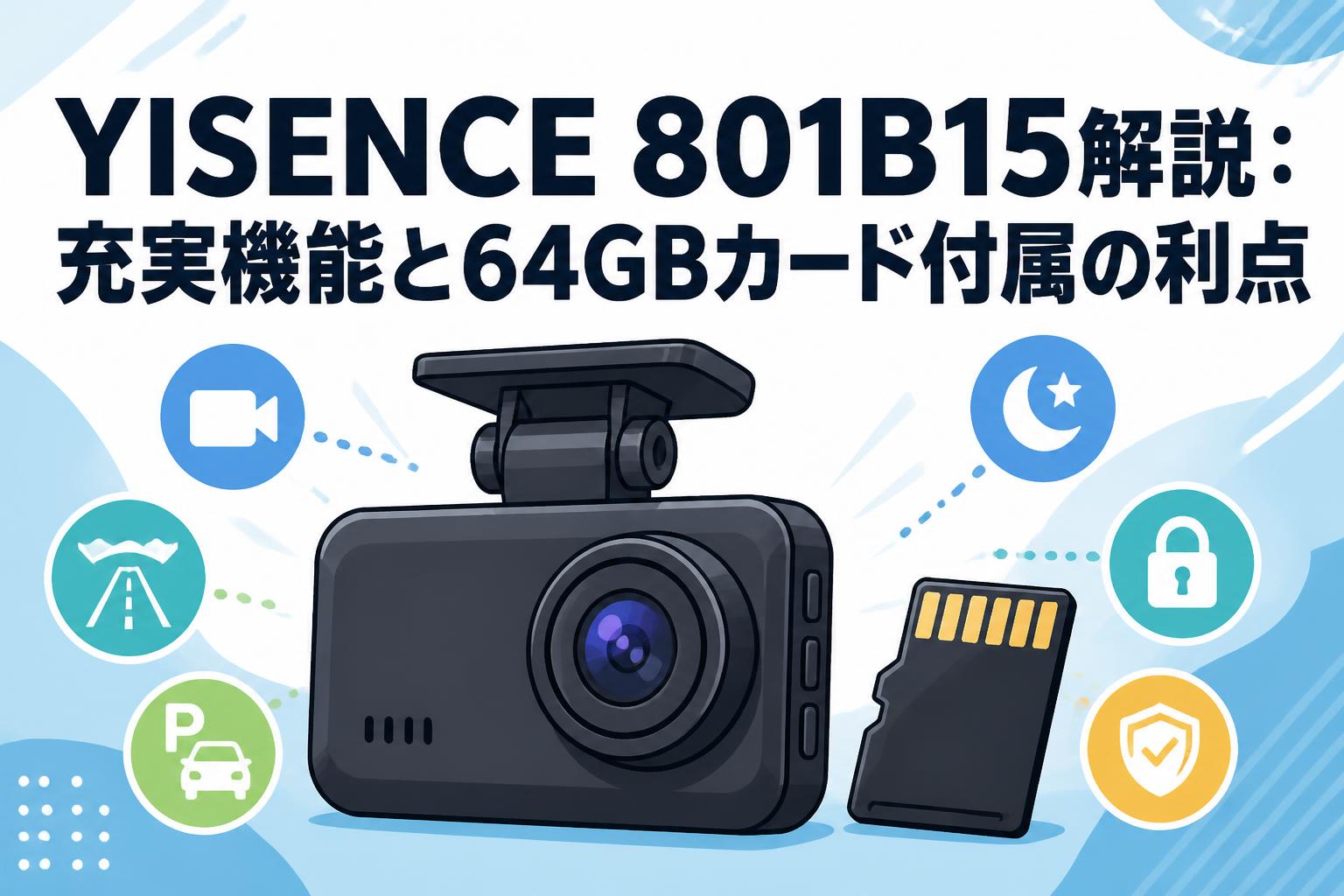 YISENCE 801B15解説：充実機能と64GBカード付属の利点