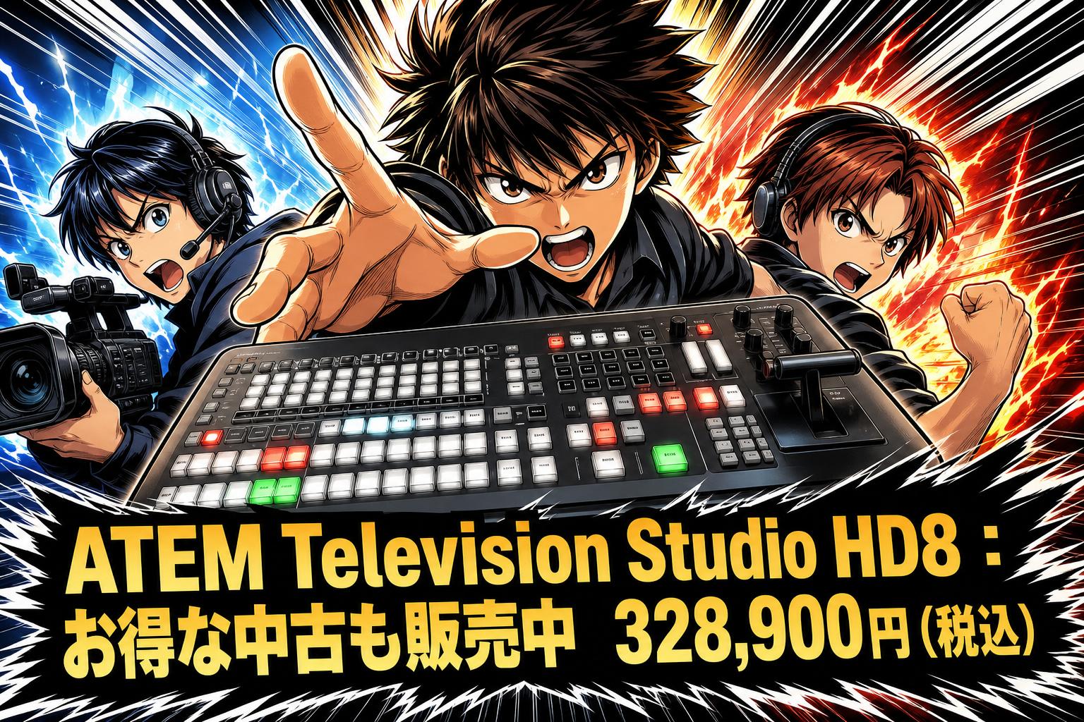 ATEM Television Studio HD8とは？ライブ配信・スタジオ収録を支える多機能スイッチャー
