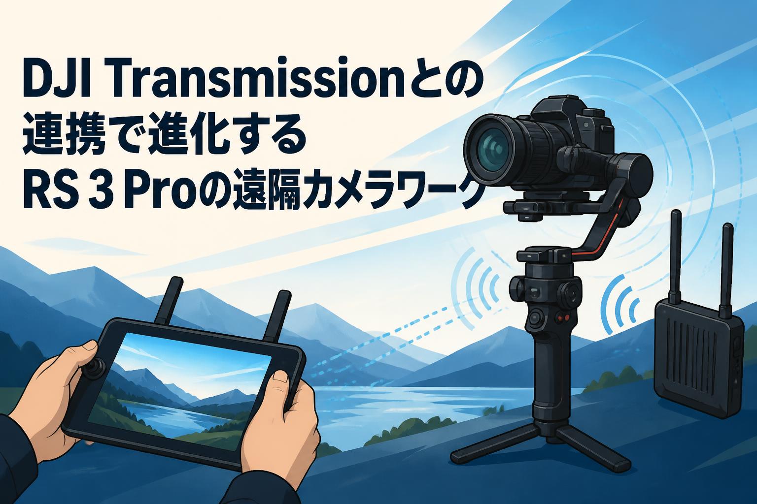 DJI Transmissionとの連携で進化するRS 3 Proの遠隔カメラワーク