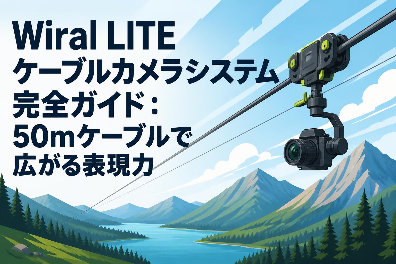 Wiral LITE ケーブルカメラシステム完全ガイド：50mケーブルで広がる表現力