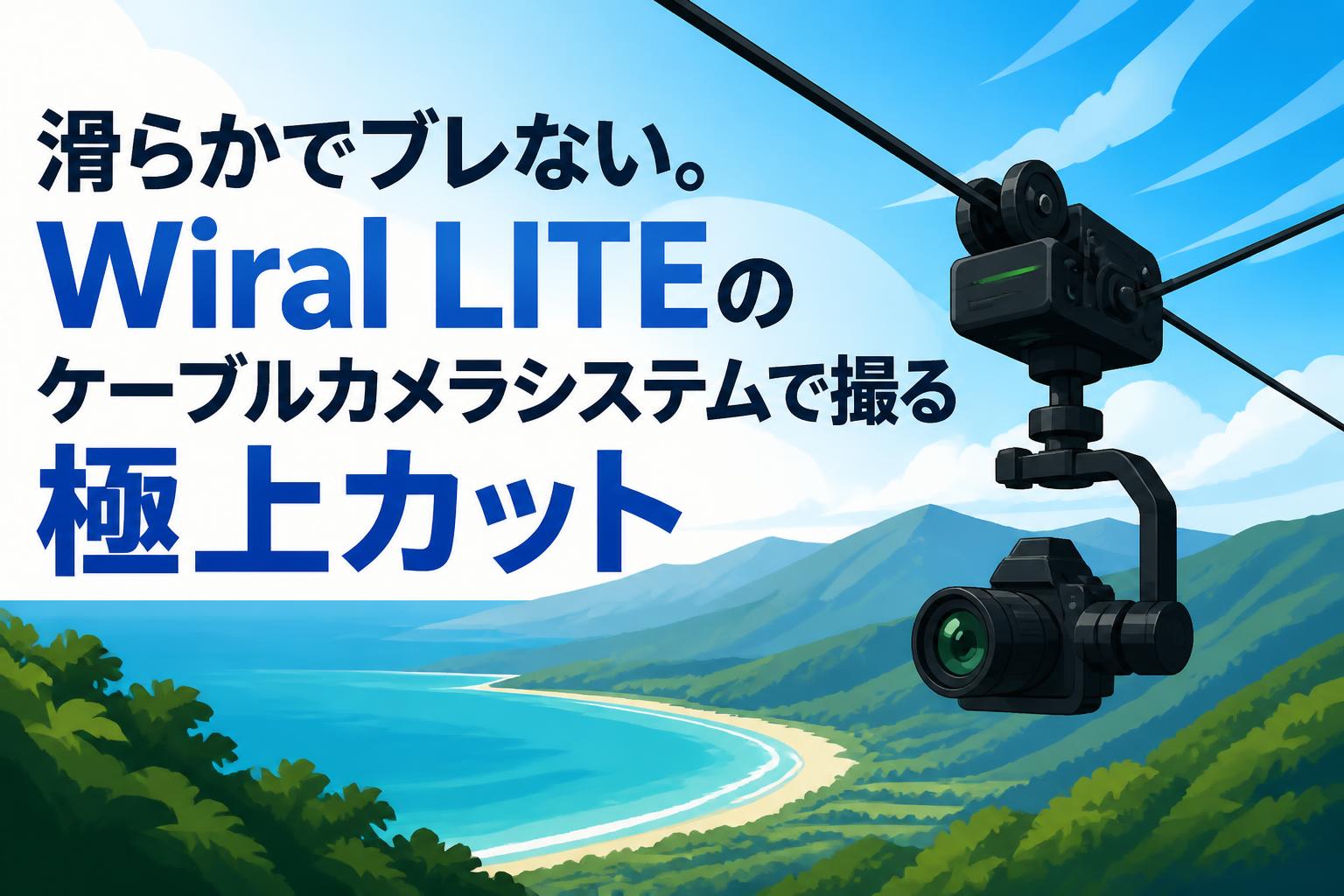 滑らかでブレない。Wiral LITEのケーブルカメラシステムで撮る極上カット