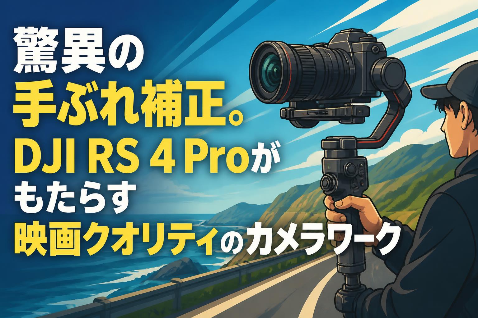 驚異の手ぶれ補正。DJI RS 4 Proがもたらす映画クオリティのカメラワーク