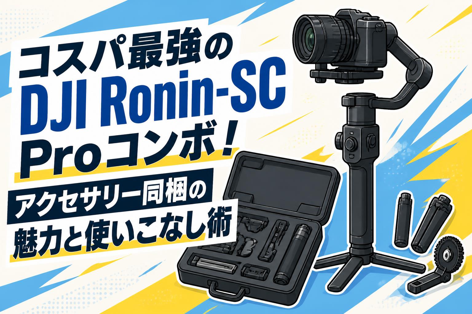 コスパ最強のDJI Ronin-SC Proコンボ！アクセサリー同梱の魅力と使いこなし術