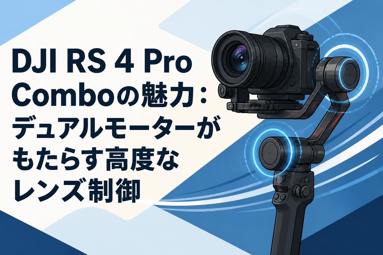 DJI RS 4 Pro Comboの魅力：デュアルモーターがもたらす高度なレンズ制御