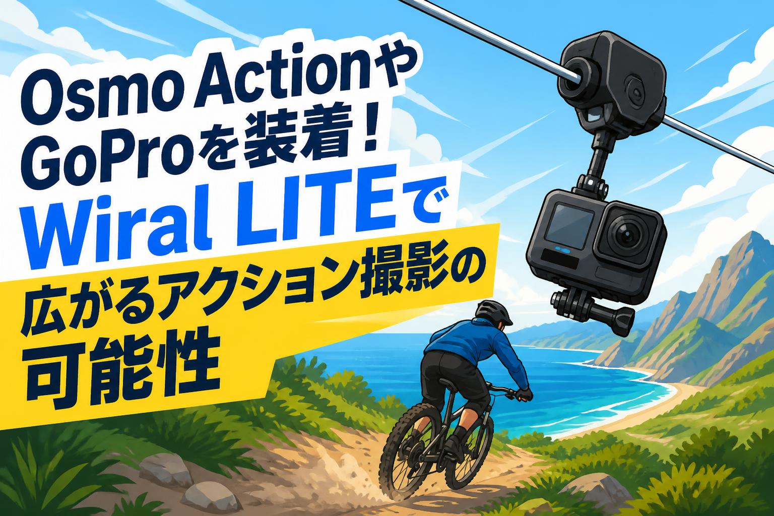 Osmo ActionやGoProを装着！Wiral LITEで広がるアクション撮影の可能性