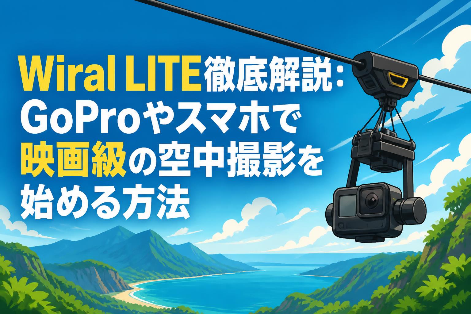 Wiral LITE徹底解説：GoProやスマホで映画級の空中撮影を始める方法