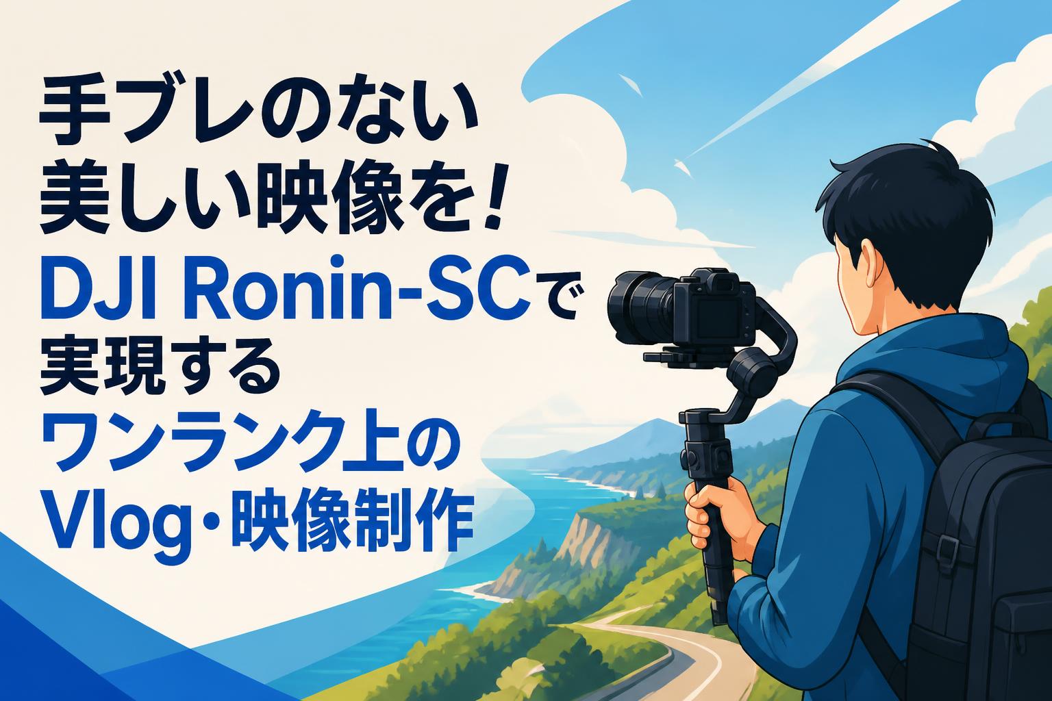 手ブレのない美しい映像を！DJI Ronin-SCで実現するワンランク上のVlog・映像制作