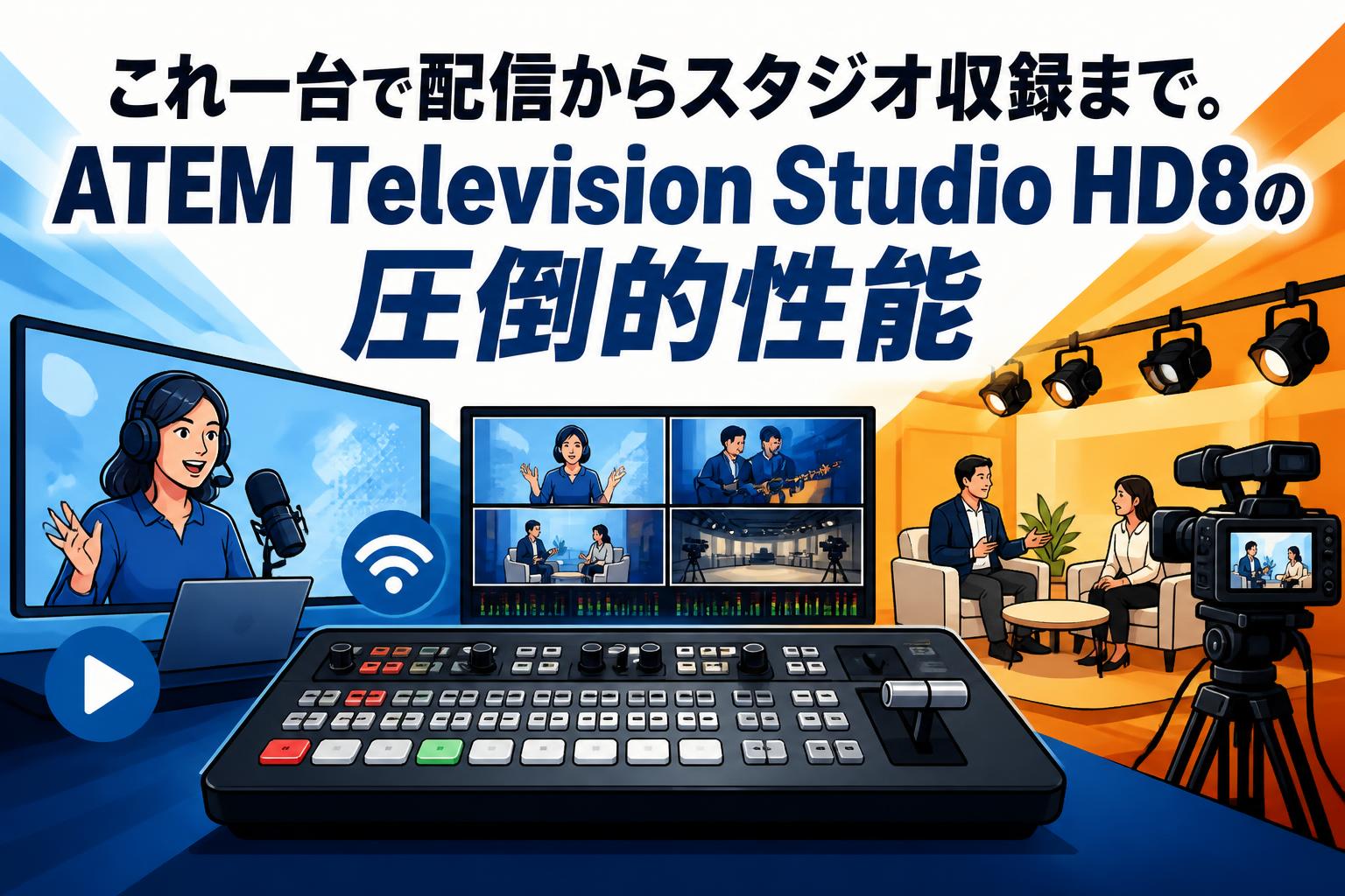 これ一台で配信からスタジオ収録まで。ATEM Television Studio HD8の圧倒的性能