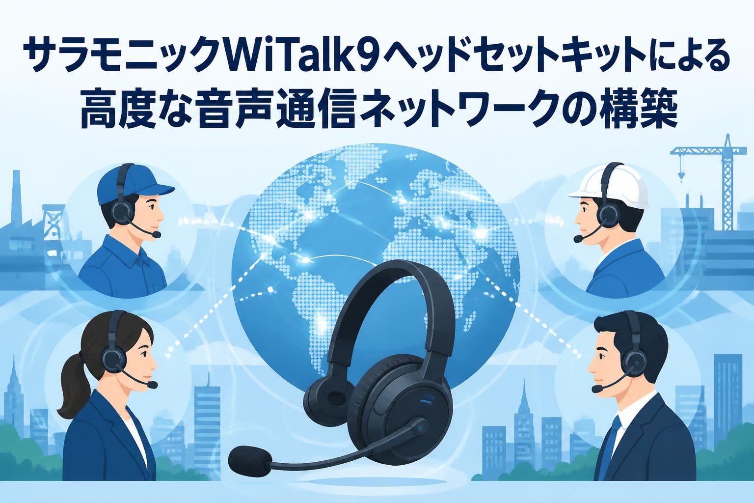 サラモニックWiTalk9ヘッドセットキットによる高度な音声通信ネットワークの構築