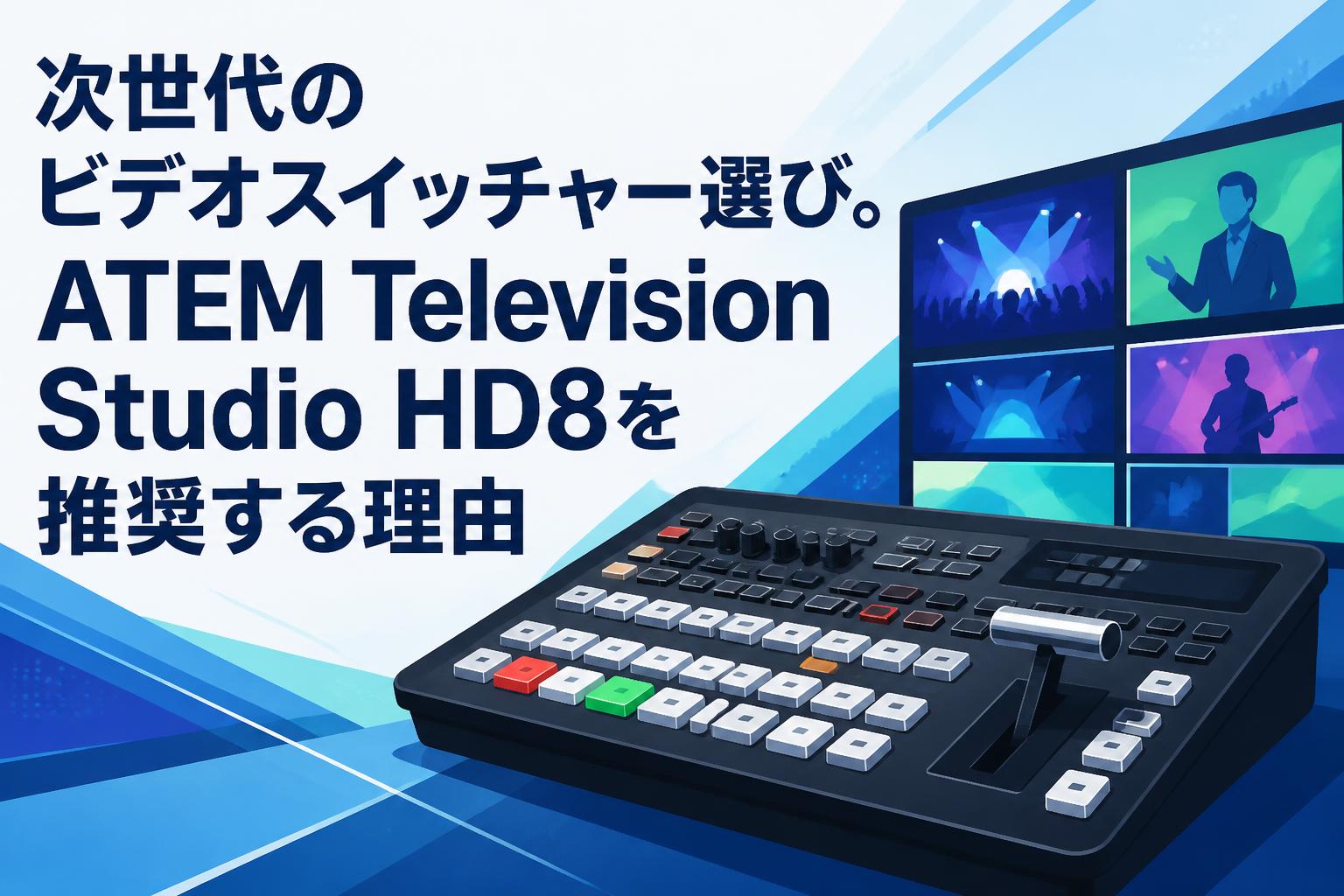 次世代のビデオスイッチャー選び。ATEM Television Studio HD8を推奨する理由