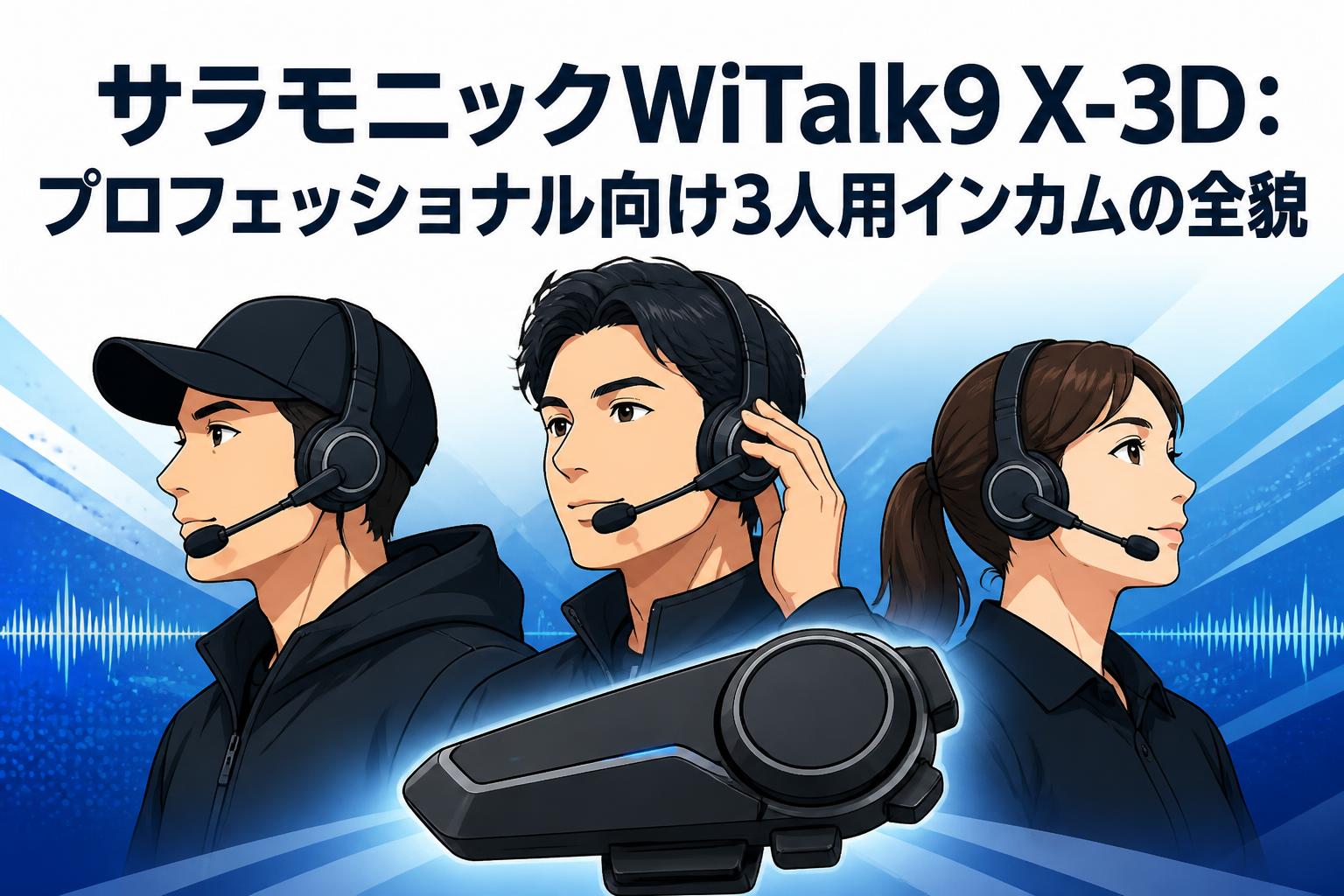 サラモニックWiTalk9 X-3D：プロフェッショナル向け3人用インカムの全貌